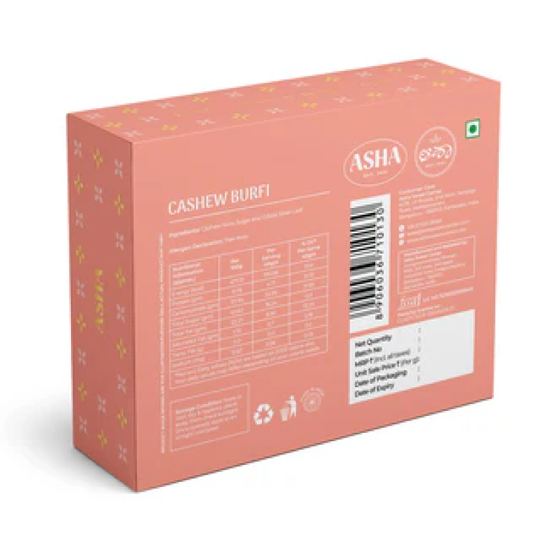 Cashew Burfi 100gms Cashew Burfi 100gms