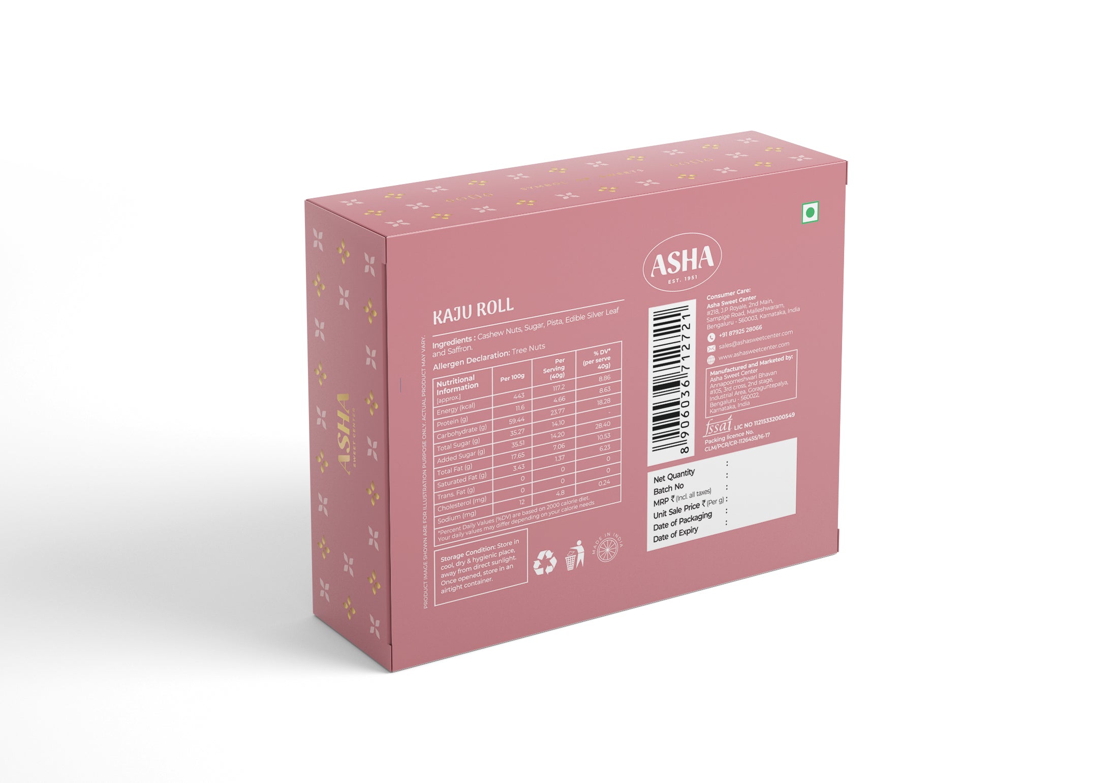 Kaju Roll 250Gm