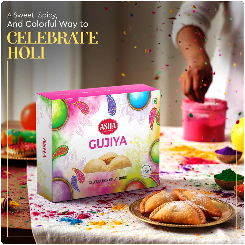 Holi Special Gujiya Gift Box – 2 Pack with Festive Wish Card