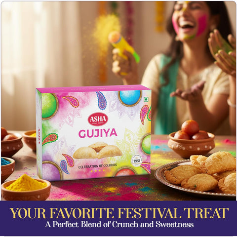 Holi Special Gujiya Gift Box – 2 Pack with Festive Wish Card