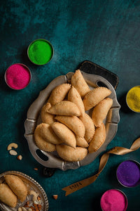 Holi Special Gujiya Gift Box – 2 Pack with Festive Wish Card