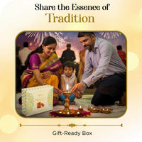 Asha Sweet Center Diabetic Friendly Mysore Pak (250gm) Diwali Gift Hamper with Handcrafted Diya & Wish Card Included