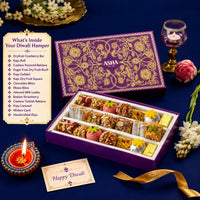 Asha Sweet Center  Premium Handcrafted Assorted (500gm) Sweets Box with 12 items