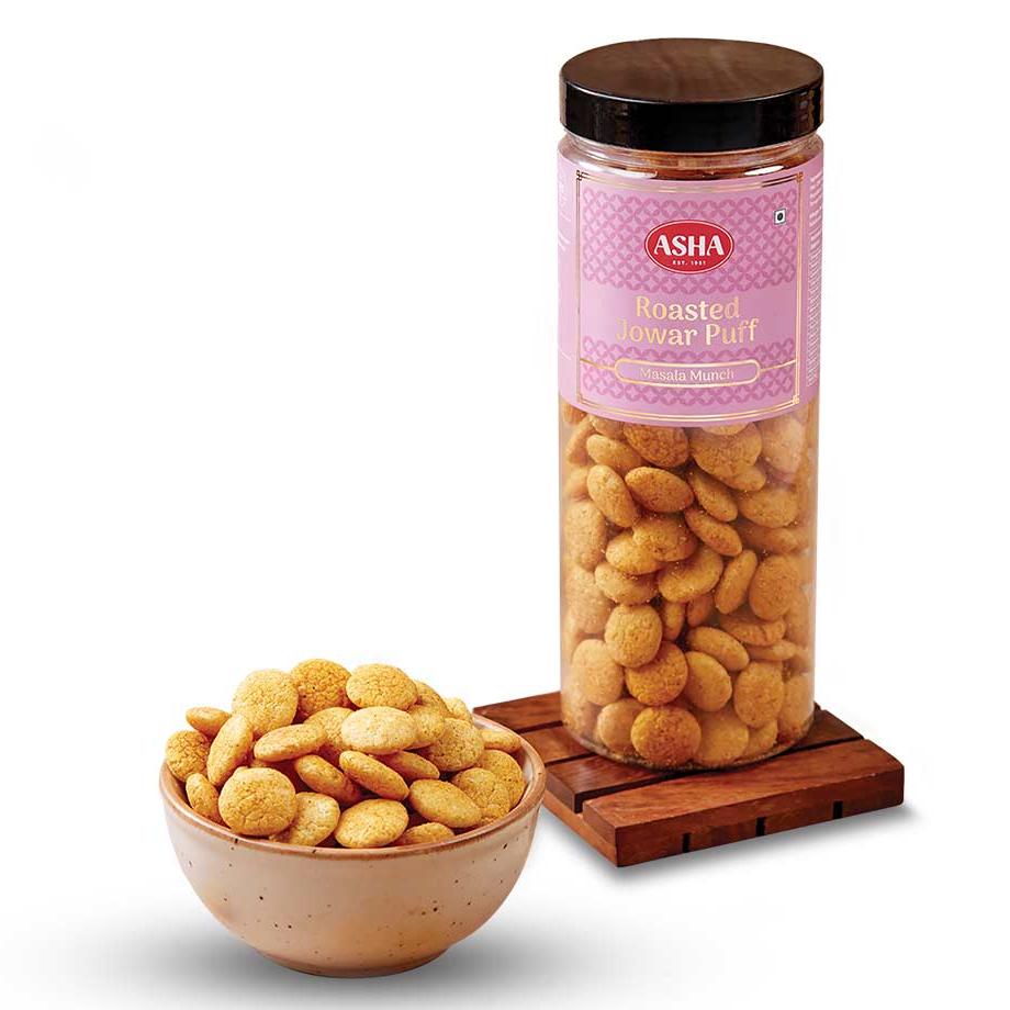 Munch Puffs Roasted Jowar Puff Masala Munch – Asha Sweet Center
