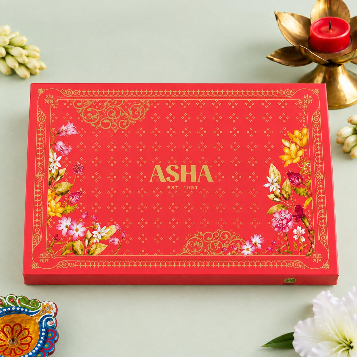 Asha Sweet Center Treasure Treat Diwali Gift Hamper (900gm)